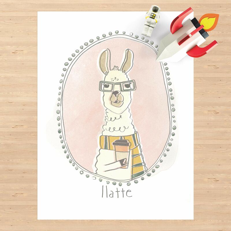 

Alfombras vinílicas - Coffeinated Lama - Alto 4:3 Dimensión LxA: 180cm x 135cm