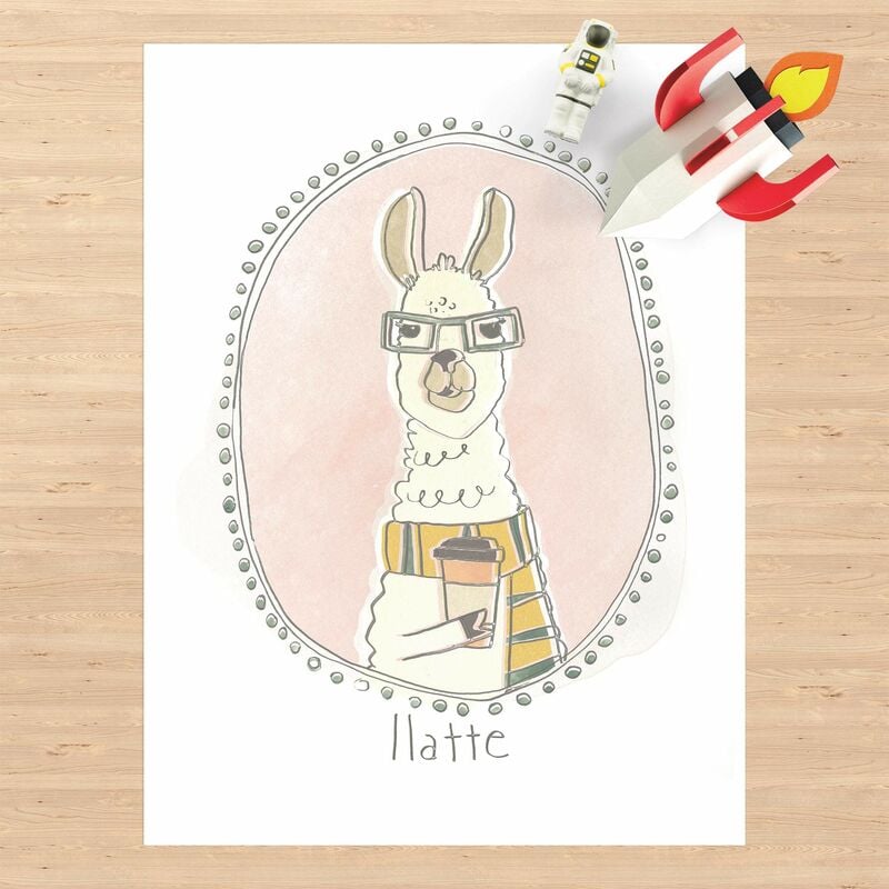 

Alfombras vinílicas - Coffeinated Lama - Alto 4:3 Dimensión LxA: 100cm x 75cm