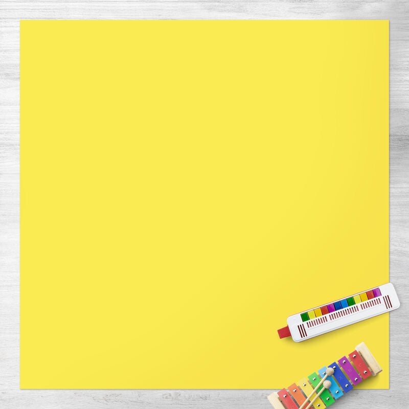

Bilderwelten - Alfombras vinílicas - Colour Lemon Yellow - Cuadrado 1:1 Dimensión LxA: 120cm x 120cm