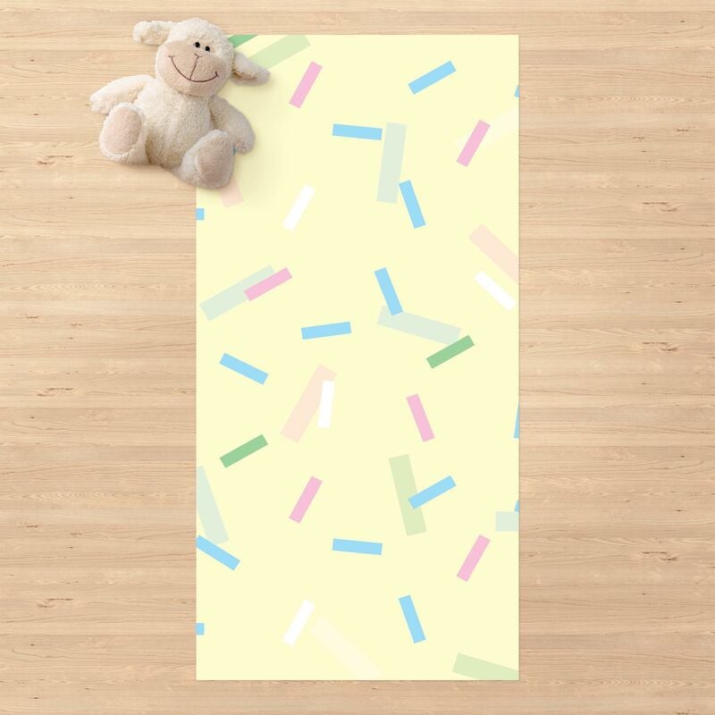 

Bilderwelten - Alfombras vinílicas - Colourful Confetti Of Pastel Stripes - Alto 2:1 Dimensión LxA: 220cm x 110cm