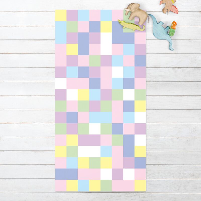 

Bilderwelten - Alfombras vinílicas - Colourful Mosaic Cotton Candy - Alto 2:1 Dimensión LxA: 180cm x 90cm