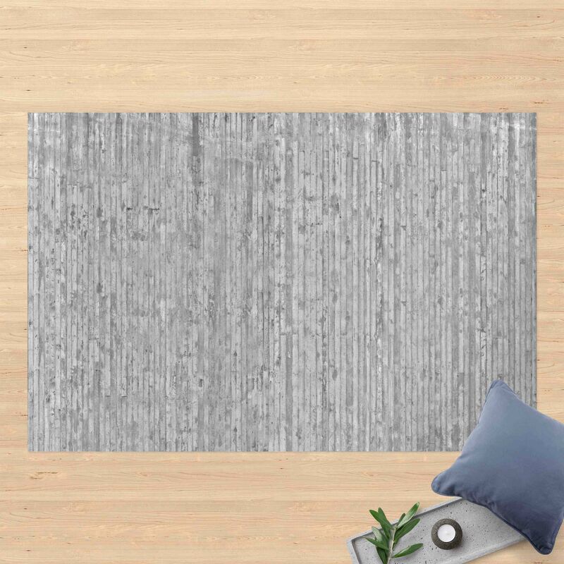 

Alfombras vinílicas - Concrete Look Wallpaper With Stripes - Apaisado 2:3 Dimensión LxA: 100cm x 150cm