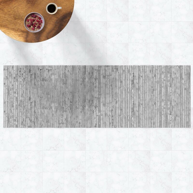 

Alfombras vinílicas - Concrete Look Wallpaper With Stripes - Panorama Formato apaisado Dimensión LxA: 50cm x 150cm