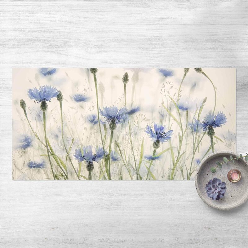 

Alfombras vinílicas - Cornflowers And Grasses In A Field - Apaisado 1:2 Dimensión LxA: 70cm x 140cm