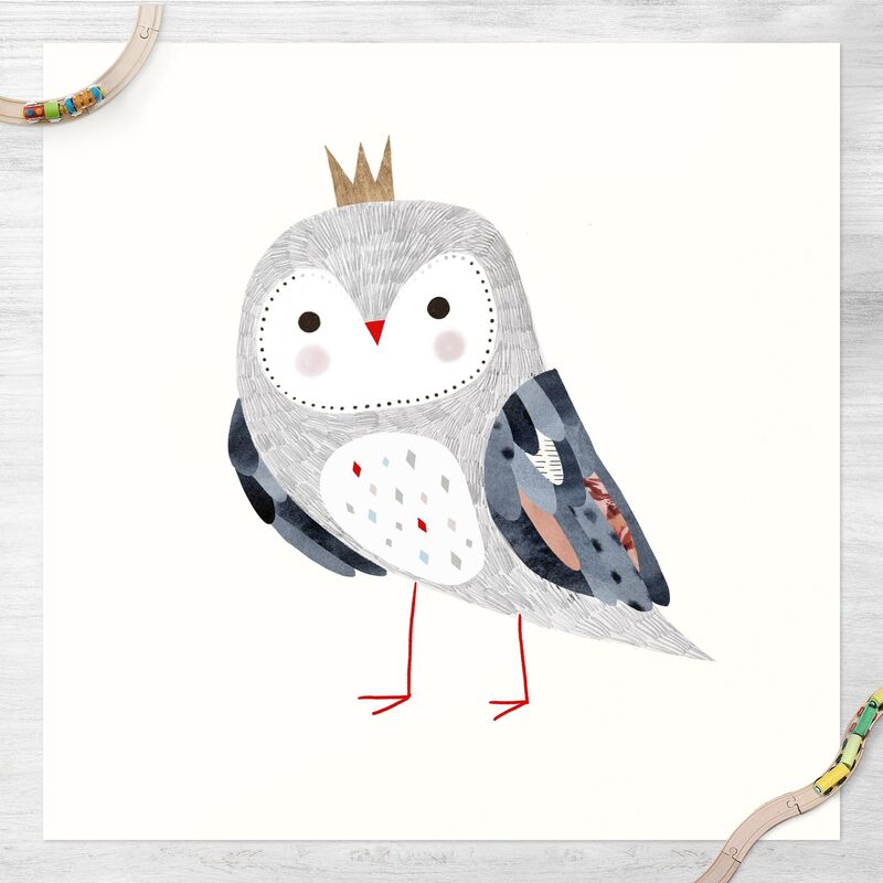 

Alfombras vinílicas - Crowned Owl Bright - Cuadrado 1:1 Dimensión LxA: 60cm x 60cm