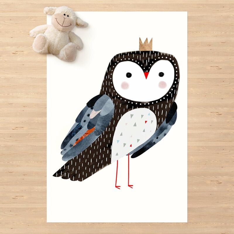 

Alfombras vinílicas - Crowned Owl Dark - Alto 3:2 Dimensión LxA: 150cm x 100cm