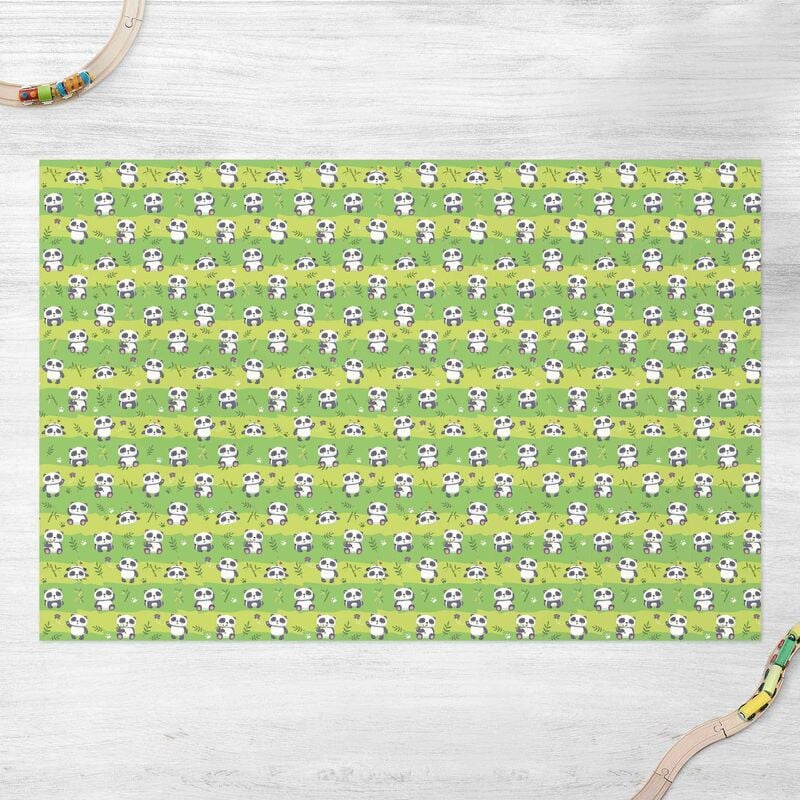 

Alfombras vinílicas - Cute Panda Bears Wallpaper Green - Apaisado 2:3 Dimensión LxA: 140cm x 210cm