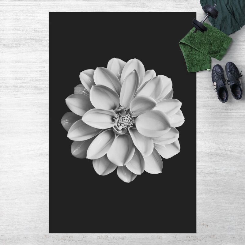 

Bilderwelten - Alfombras vinílicas - Dahlia Black And White - Alto 3:2 Dimensión LxA: 210cm x 140cm