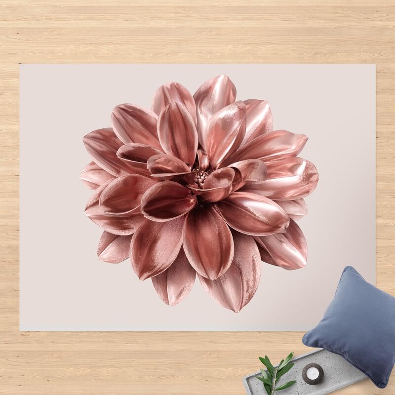 

Alfombras vinílicas - Dahlia Flower Rosegold Metallic - Apaisado 3:4 Dimensión LxA: 60cm x 80cm