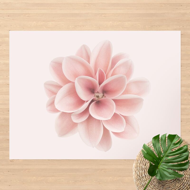

Alfombras vinílicas - Dahlia Pink Pastel Flower Centered - Apaisado 3:4 Dimensión LxA: 120cm x 160cm