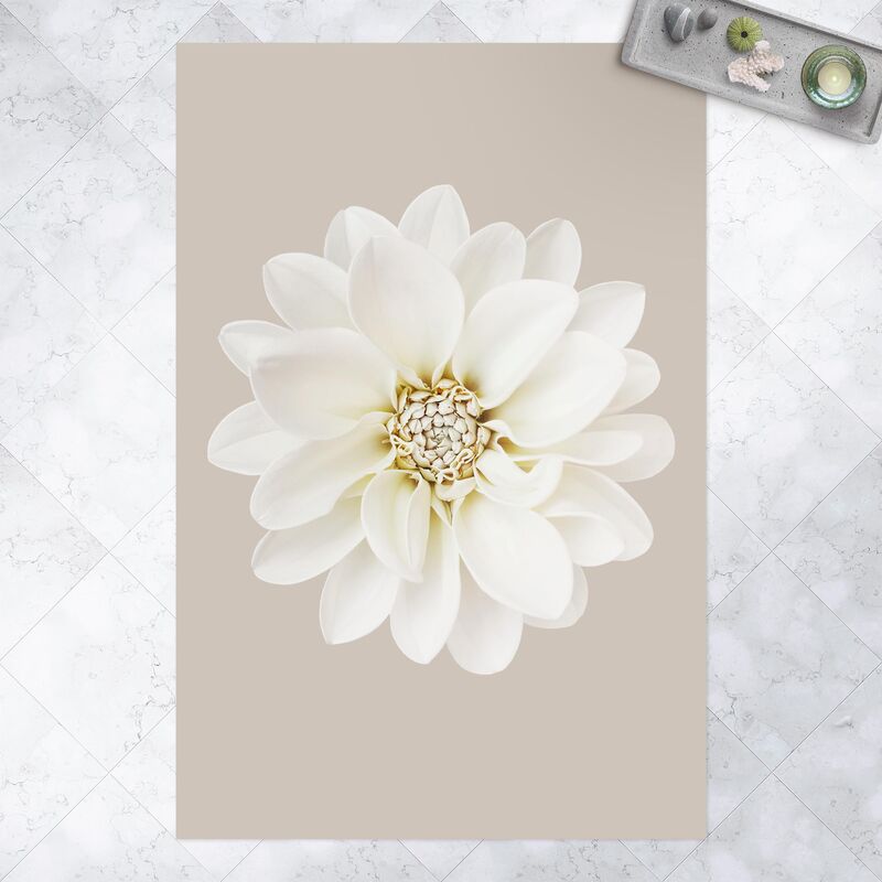 

Alfombras vinílicas - Dahlia White Taupe Pastel Centered - Alto 3:2 Dimensión LxA: 150cm x 100cm