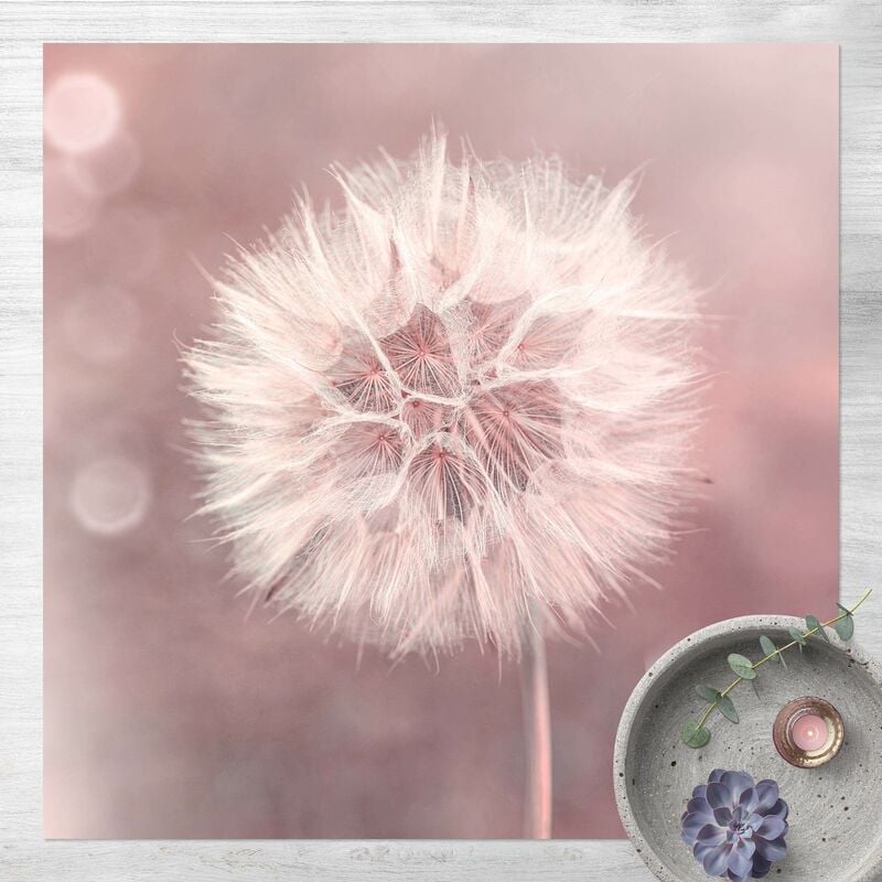 

Alfombras vinílicas - Dandelion Bokeh Light Pink - Cuadrado 1:1 Dimensión LxA: 140cm x 140cm
