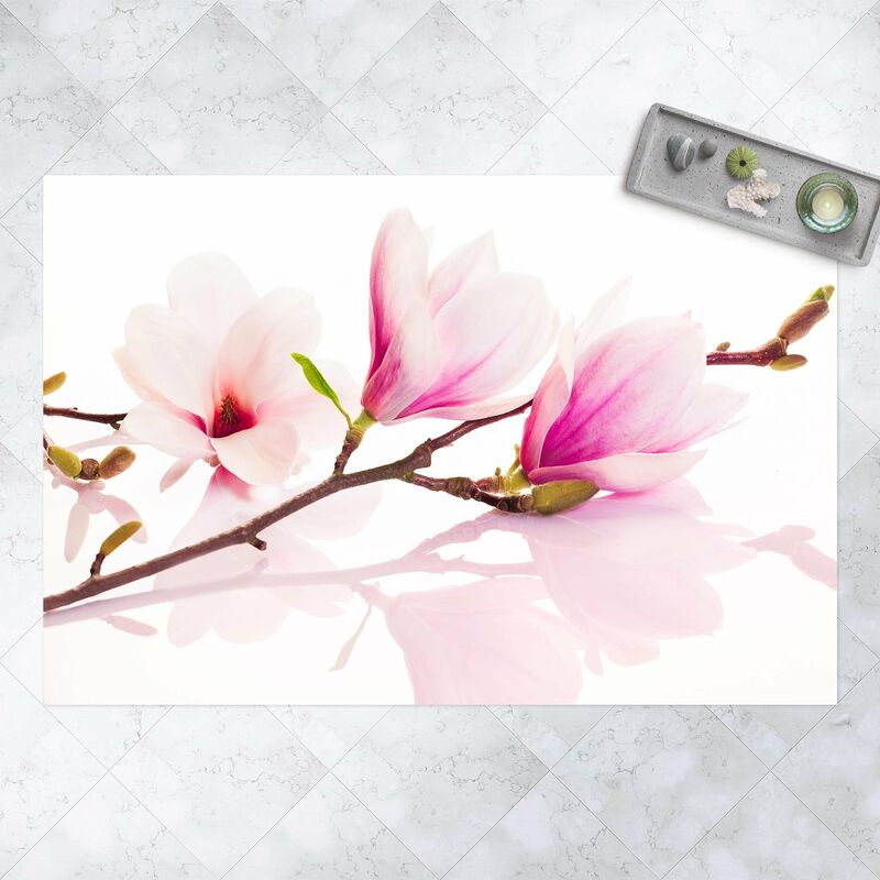 

Alfombras vinílicas - Delicate Magnolia Branch - Apaisado 2:3 Dimensión LxA: 100cm x 150cm