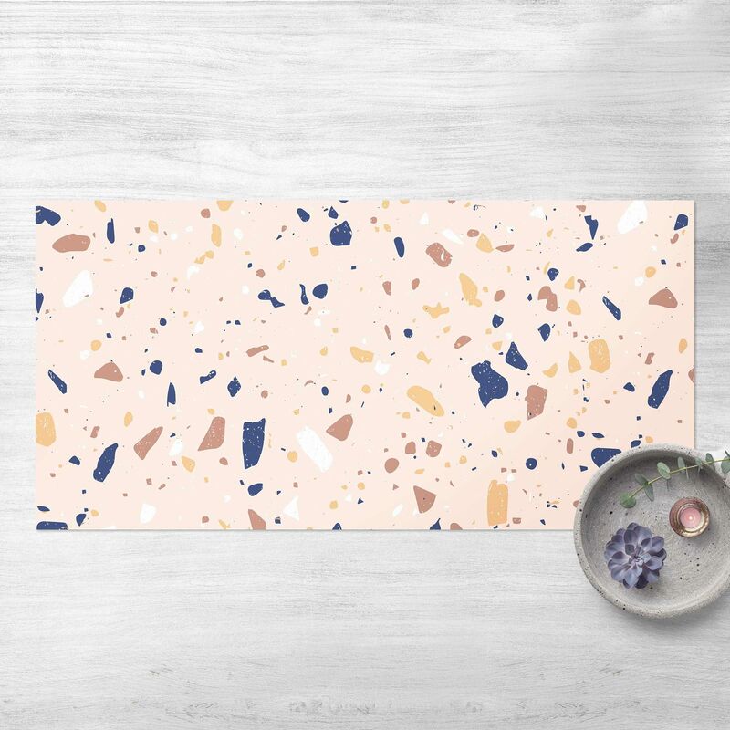 

Bilderwelten - Alfombras vinílicas - Detailed Terrazzo Pattern Padua - Apaisado 1:2 Dimensión LxA: 110cm x 220cm