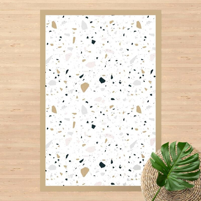 

Alfombras vinílicas - Detailed Terrazzo Pattern Sanremo With Frame - Alto 3:2 Dimensión LxA: 210cm x 140cm