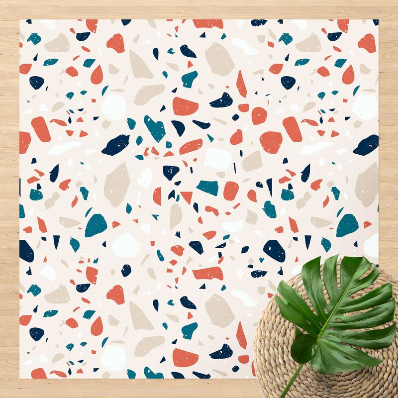 

Alfombras vinílicas - Detailed Terrazzo Pattern Turin - Cuadrado 1:1 Dimensión LxA: 80cm x 80cm