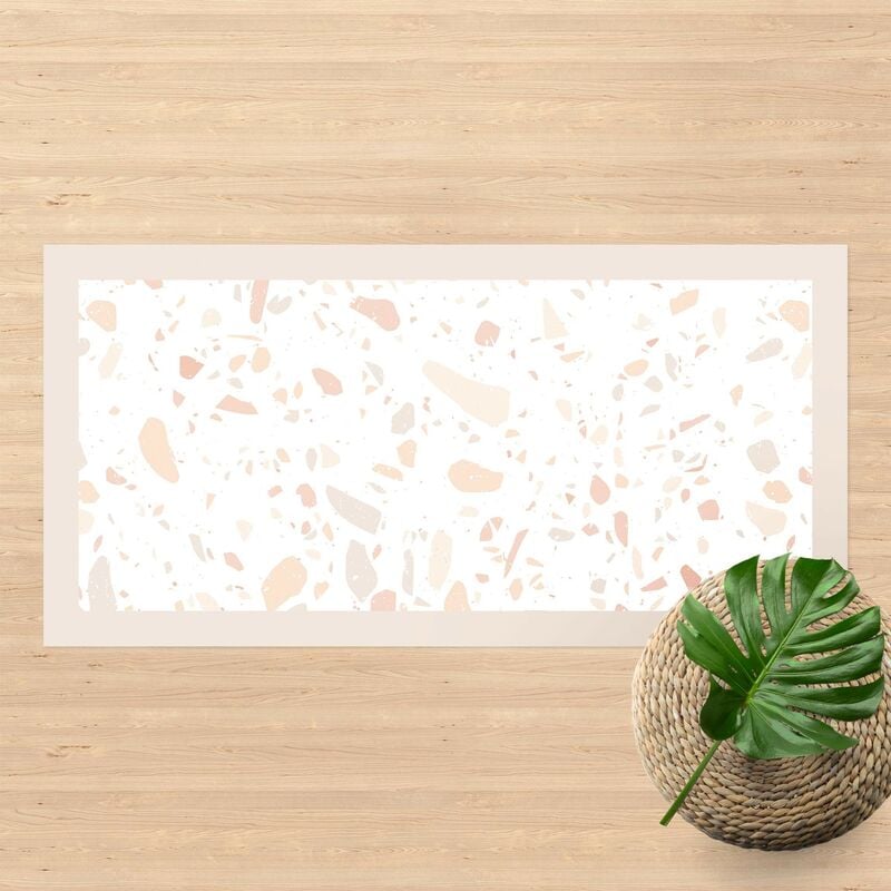 

Bilderwelten - Alfombras vinílicas - Detailed Terrazzo Pattern Venice With Frame - Apaisado 1:2 Dimensión LxA: 120cm x 240cm