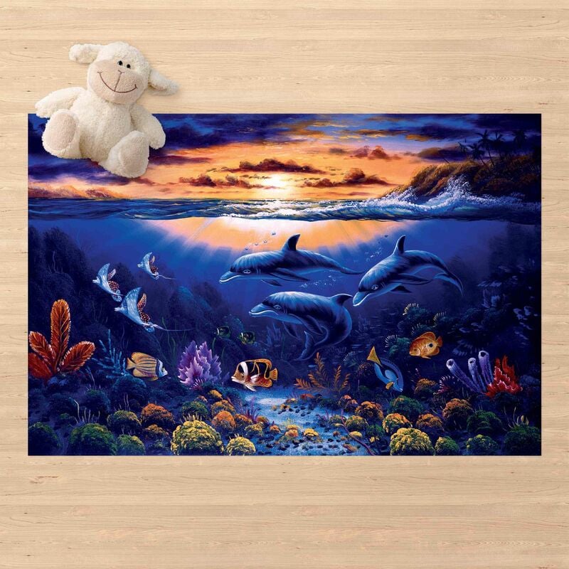 

Alfombras vinílicas - Dolphins World - Apaisado 2:3 Dimensión LxA: 40cm x 60cm