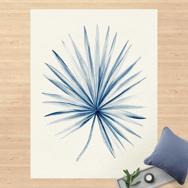 

Alfombras vinílicas - Drawing Tropical Fan Palm In Indigo - Alto 4:3 Dimensión LxA: 120cm x 90cm