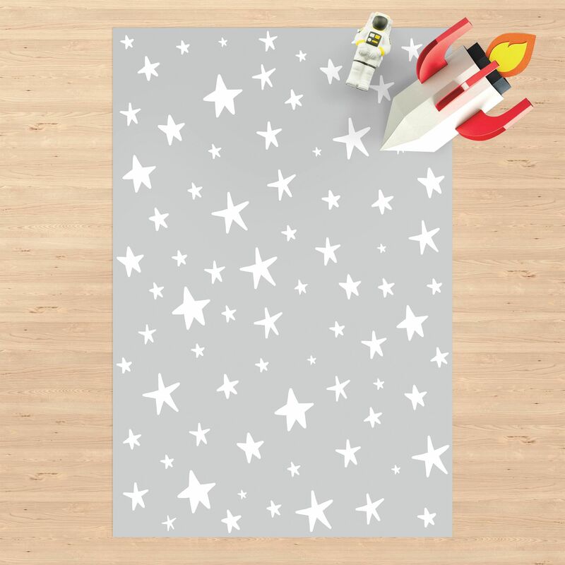 

Alfombras vinílicas - Drawn Big Stars Up In Grey Sky - Alto 3:2 Dimensión LxA: 120cm x 80cm