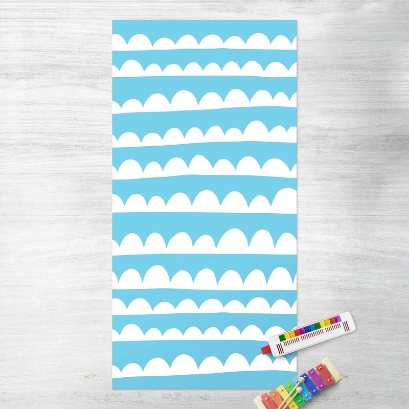 

Alfombras vinílicas - Drawn White Bands Of Clouds Up In Blue Skies - Alto 2:1 Dimensión LxA: 200cm x 100cm