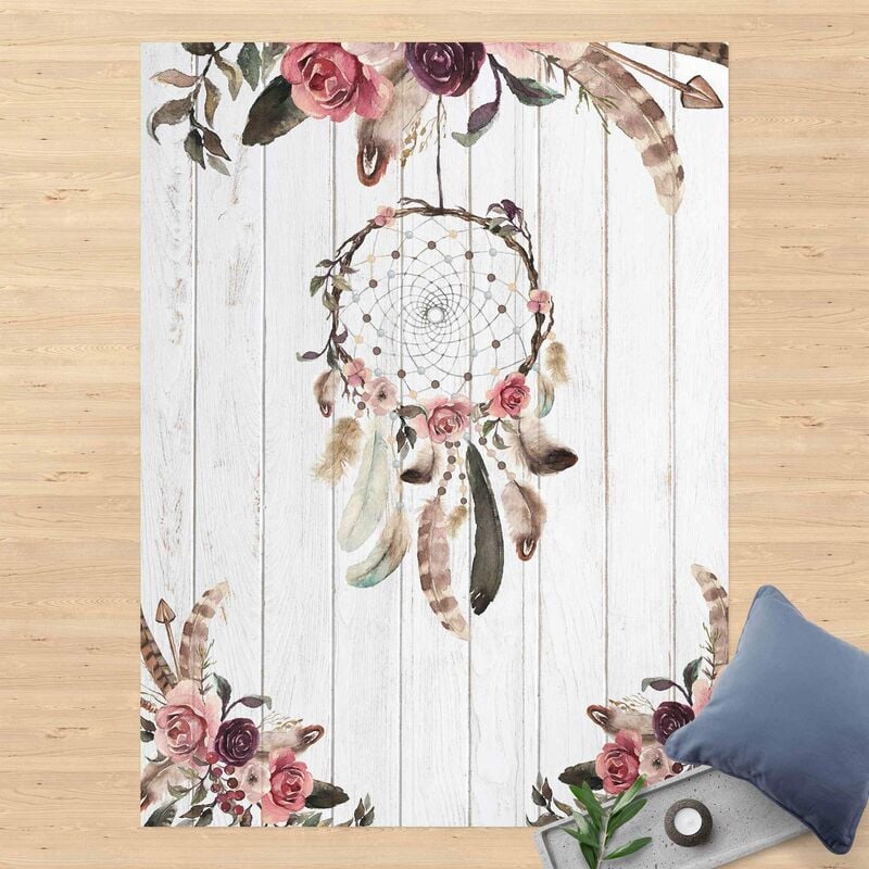 

Alfombras vinílicas - Dream Catcher Feathers Wood Look White - Alto 4:3 Dimensión LxA: 180cm x 135cm