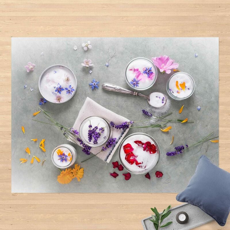 

Alfombras vinílicas - Edible Flowers - Apaisado 3:4 Dimensión LxA: 45cm x 60cm