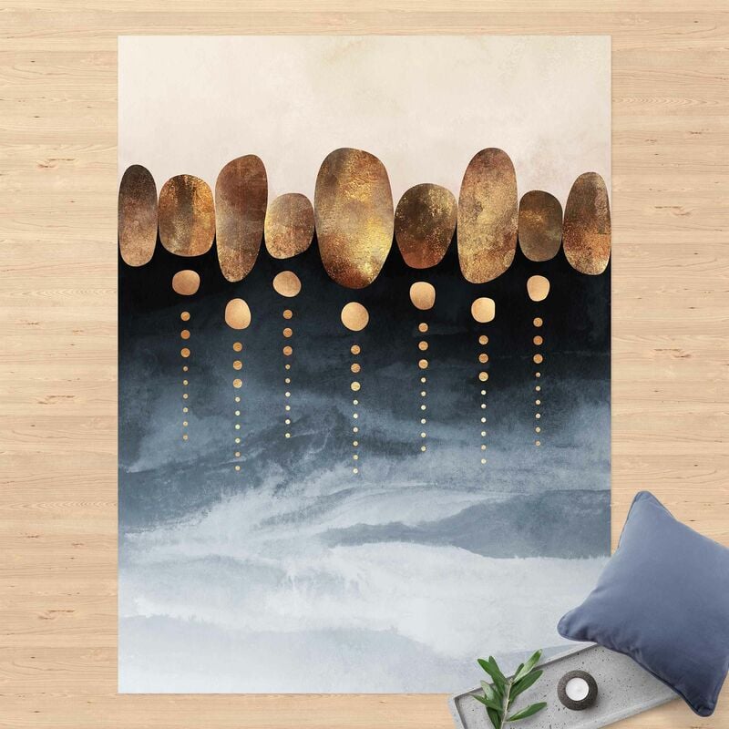 

Alfombras vinílicas - Elisabeth Fredriksson - Abstract Golden Stones - Alto 4:3 Dimensión LxA: 60cm x 45cm