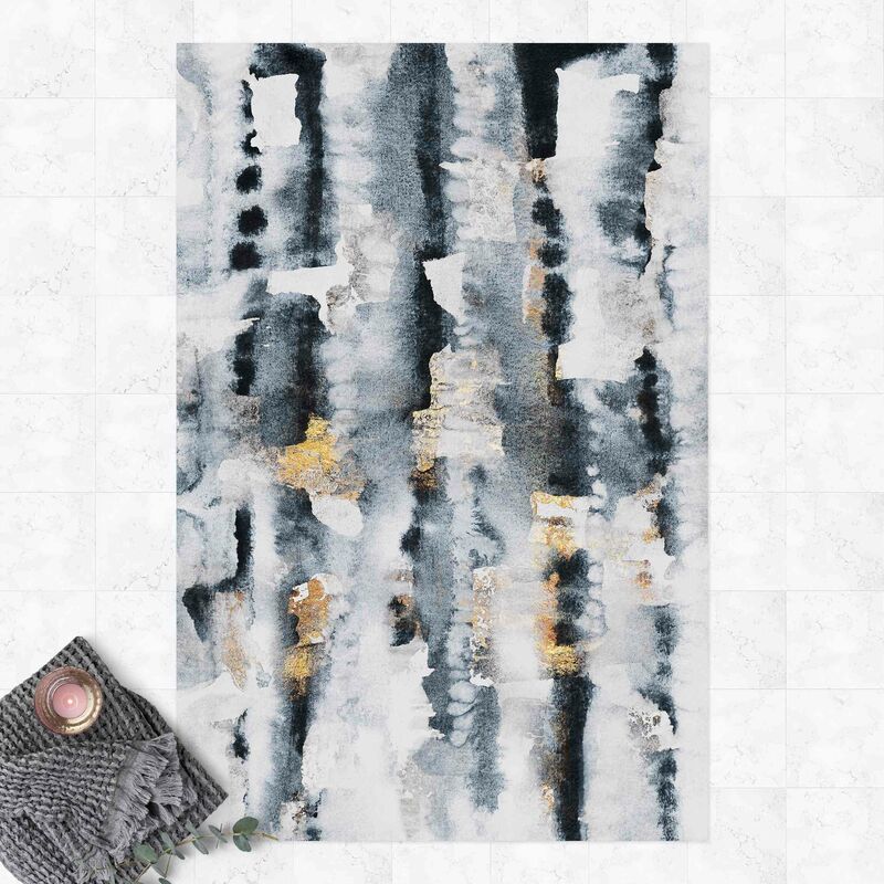 

Alfombras vinílicas - Elisabeth Fredriksson - Abstract Watercolour With Gold - Alto 3:2 Dimensión LxA: 180cm x 120cm