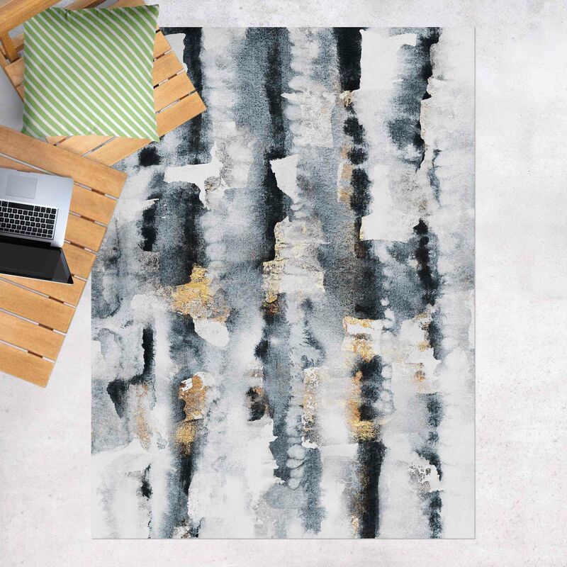 

Alfombras vinílicas - Elisabeth Fredriksson - Abstract Watercolour With Gold - Alto 4:3 Dimensión LxA: 180cm x 135cm