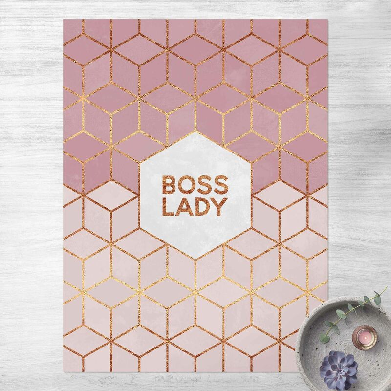

Bilderwelten - Alfombras vinílicas - Elisabeth Fredriksson - Boss Lady Hexagons Pink - Alto 4:3 Dimensión LxA: 140cm x 105cm