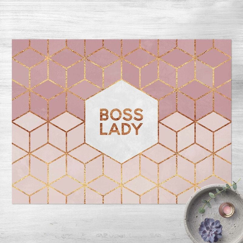 

Alfombras vinílicas - Elisabeth Fredriksson - Boss Lady Hexagons Pink - Apaisado 3:4 Dimensión LxA: 60cm x 80cm