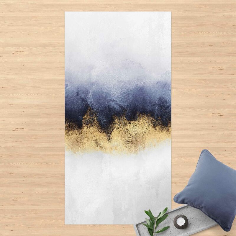 

Alfombras vinílicas - Elisabeth Fredriksson - Cloudy Sky With Gold - Alto 2:1 Dimensión LxA: 80cm x 40cm