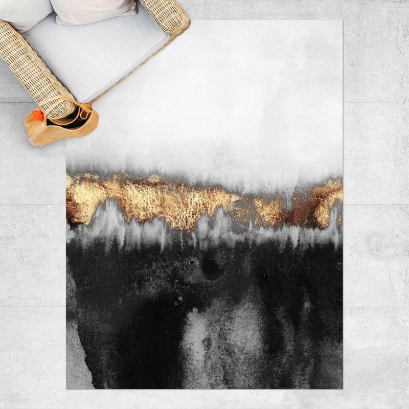 

Alfombras vinílicas - Elisabeth Fredriksson - Gold Traces In Watercolour - Alto 4:3 Dimensión LxA: 120cm x 90cm