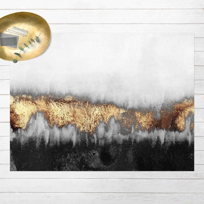 

Bilderwelten - Alfombras vinílicas - Elisabeth Fredriksson - Gold Traces In Watercolour - Apaisado 3:4 Dimensión LxA: 105cm x 140cm