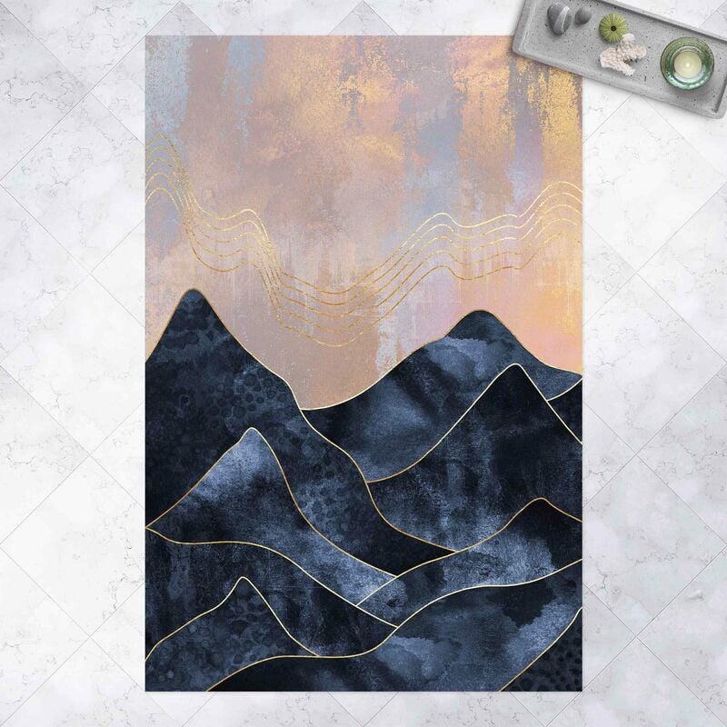 

Alfombras vinílicas - Elisabeth Fredriksson - Golden Dawn Over Mountains - Alto 3:2 Dimensión LxA: 150cm x 100cm