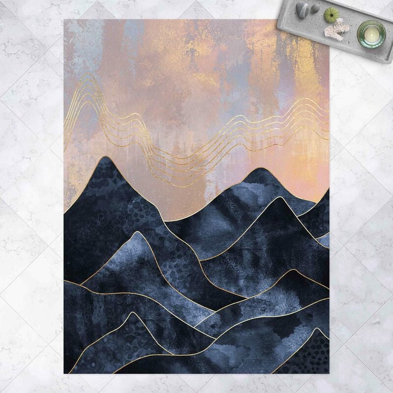 

Alfombras vinílicas - Elisabeth Fredriksson - Golden Dawn Over Mountains - Alto 4:3 Dimensión LxA: 140cm x 105cm