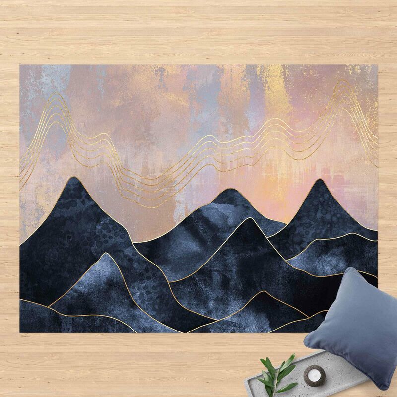 

Alfombras vinílicas - Elisabeth Fredriksson - Golden Dawn Over Mountains - Apaisado 3:4 Dimensión LxA: 45cm x 60cm