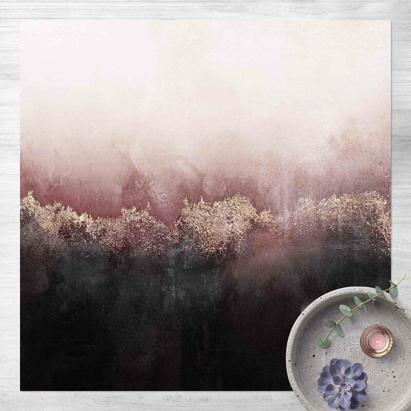 

Alfombras vinílicas - Elisabeth Fredriksson - Golden Dawn Pink - Cuadrado 1:1 Dimensión LxA: 80cm x 80cm