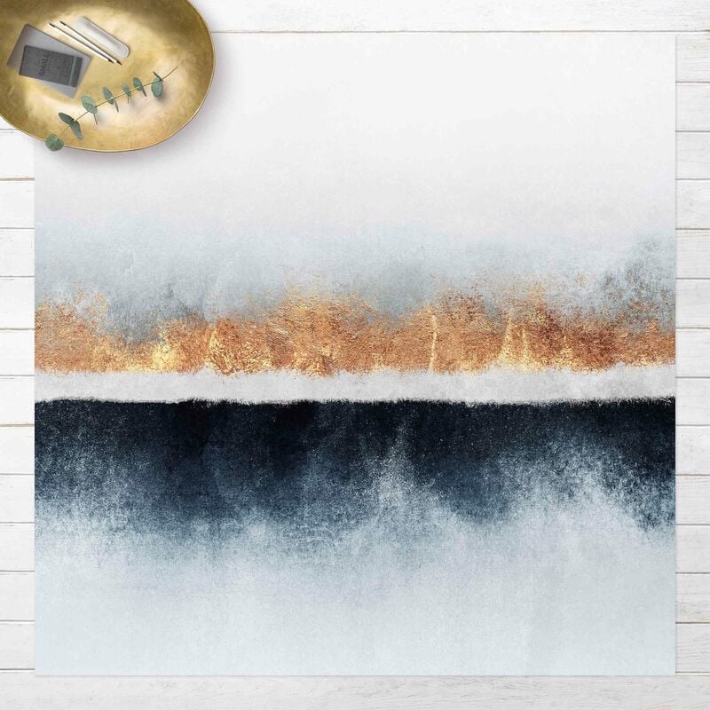 

Alfombras vinílicas - Elisabeth Fredriksson - Golden Horizon Watercolour - Cuadrado 1:1 Dimensión LxA: 140cm x 140cm