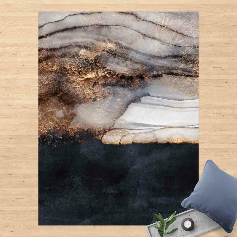 

Alfombras vinílicas - Elisabeth Fredriksson - Golden Marble Painted - Alto 4:3 Dimensión LxA: 140cm x 105cm