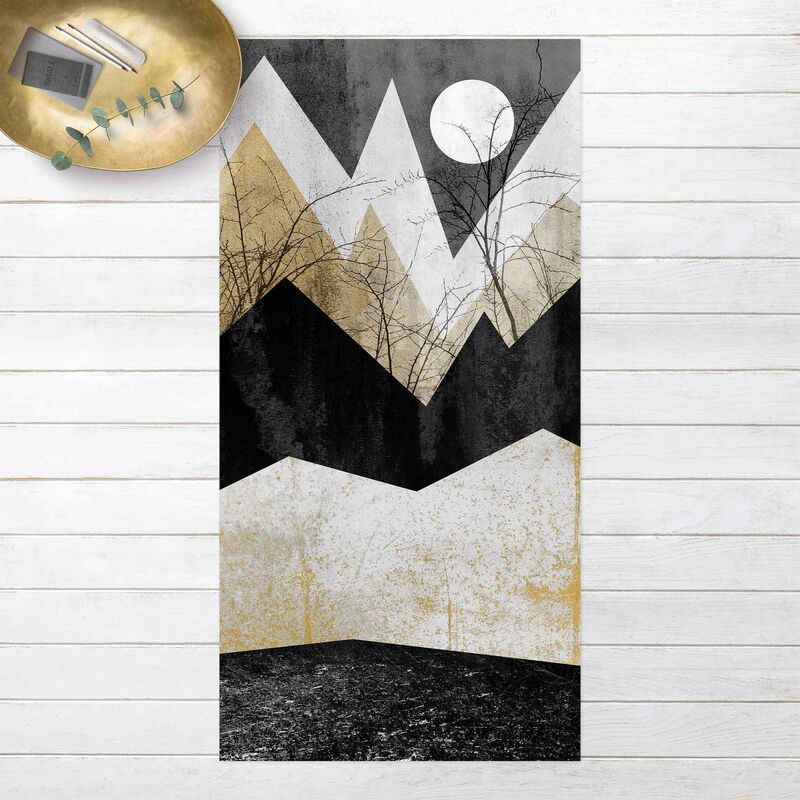 

Bilderwelten - Alfombras vinílicas - Elisabeth Fredriksson - Golden Mountains Branches - Alto 2:1 Dimensión LxA: 160cm x 80cm
