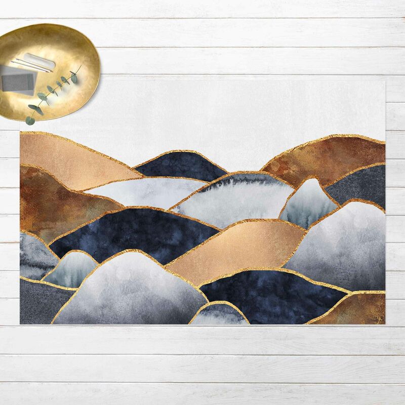 

Alfombras vinílicas - Elisabeth Fredriksson - Golden Mountains Watercolour - Apaisado 2:3 Dimensión LxA: 140cm x 210cm