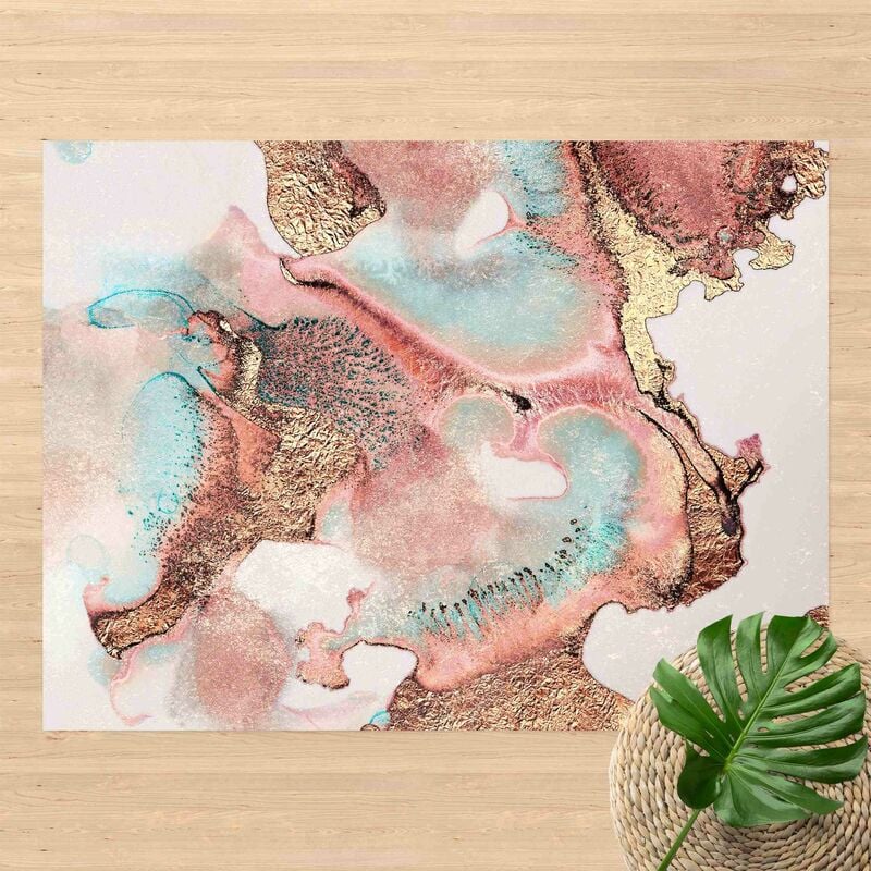 

Alfombras vinílicas - Elisabeth Fredriksson - Golden Watercolour Rosé - Apaisado 3:4 Dimensión LxA: 105cm x 140cm