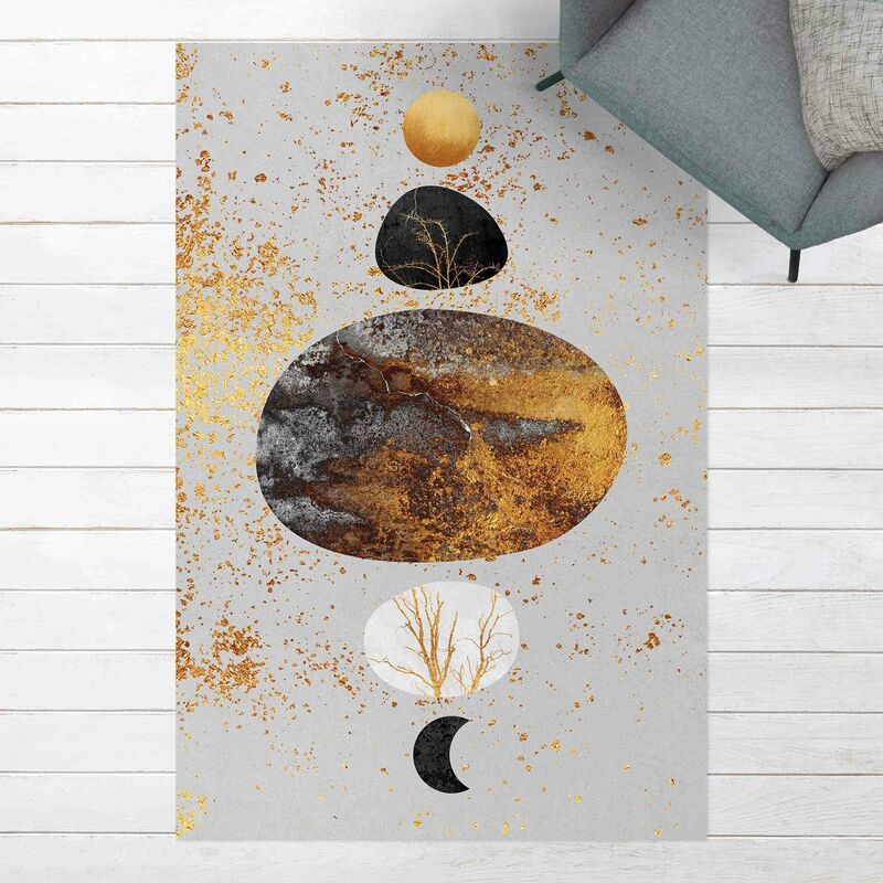 

Alfombras vinílicas - Elisabeth Fredriksson - Sun And Moon In Golden Glory - Alto 3:2 Dimensión LxA: 90cm x 60cm