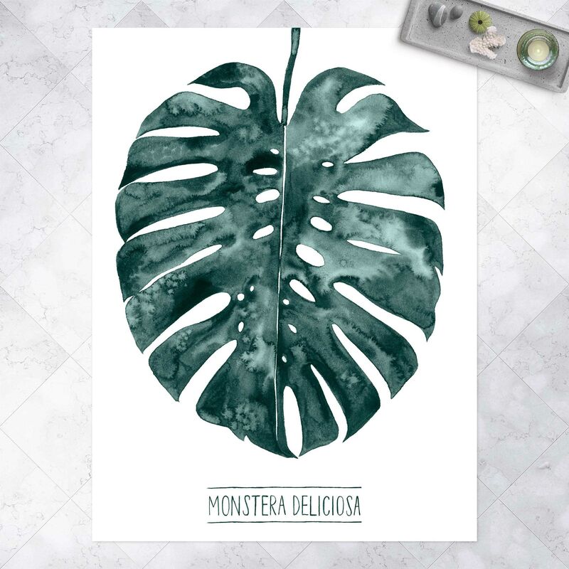 

Alfombras vinílicas - Emerald Green Monstera Deliciosa - Alto 4:3 Dimensión LxA: 160cm x 120cm