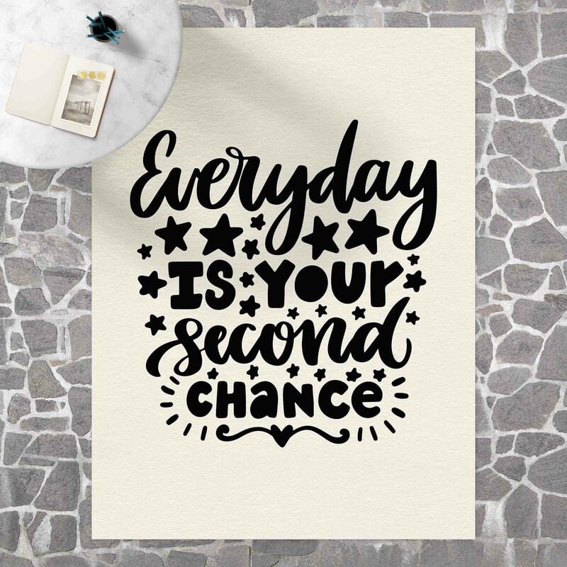

Alfombras vinílicas - Everyday is your second chance - Alto 4:3 Dimensión LxA: 60cm x 45cm