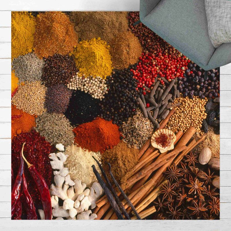 

Bilderwelten - Alfombras vinílicas - Exotic Spices - Cuadrado 1:1 Dimensión LxA: 140cm x 140cm