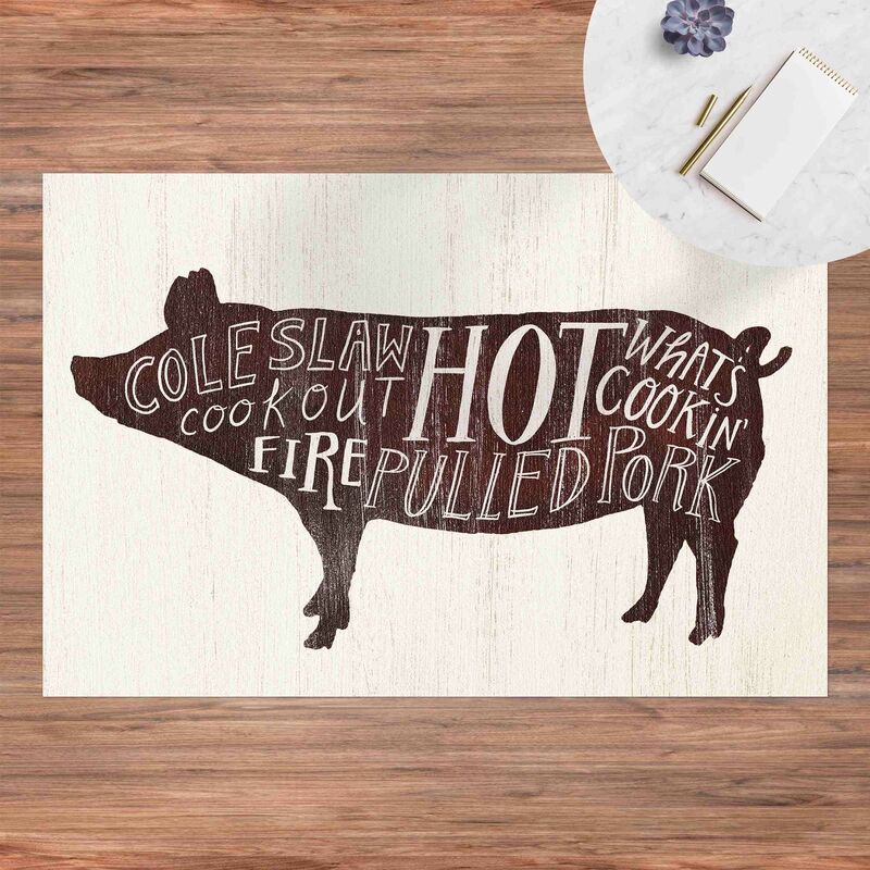 

Alfombras vinílicas - Farm BBQ - Pig - Apaisado 2:3 Dimensión LxA: 100cm x 150cm