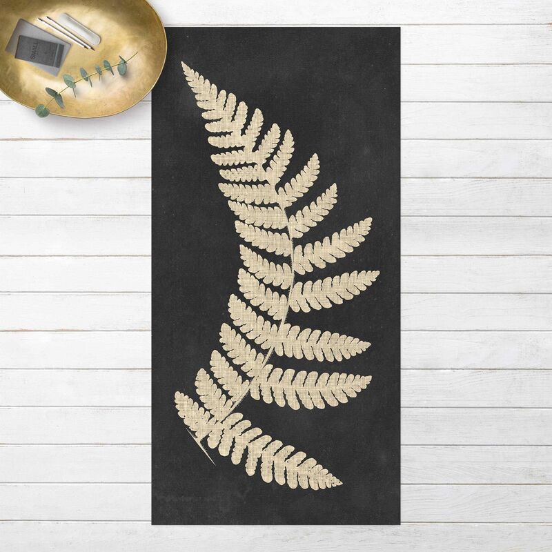 

Bilderwelten - Alfombras vinílicas - Fern With Linen Structure IV - Alto 2:1 Dimensión LxA: 280cm x 140cm